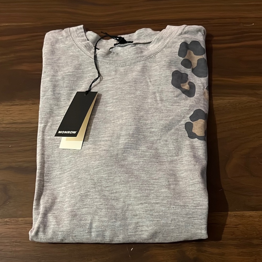 MONROW GREY T SHIRT